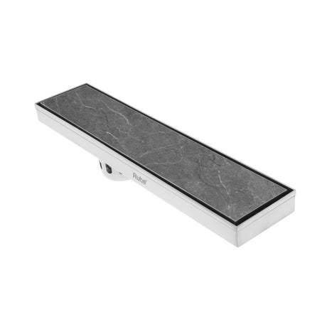 Marble-Insert Shower Drain Channel (4 Inches)