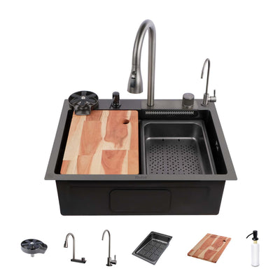Nano 304-Grade Smart Kitchen Sink with Waterfall