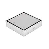 Marble-Insert Shower Drain Channel (4 x 4 Inches)