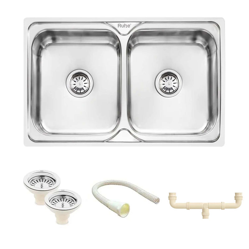 Double Bowl Premium Kitchen Sink (37 x 18 x 8 Inches)
