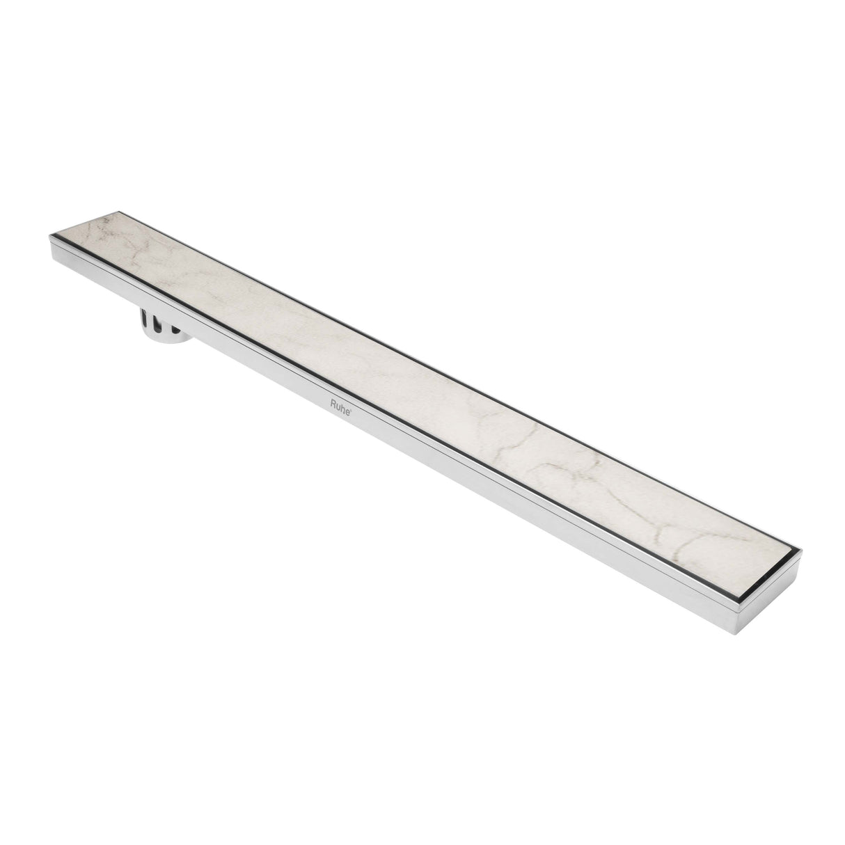 Marble-Insert Shower Drain Channel (4 Inches)