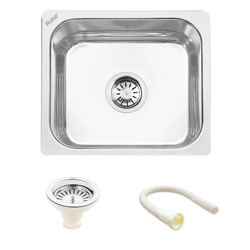 Single Bowl Premium Kitchen Sink (15 x 12 x 6 Inches)