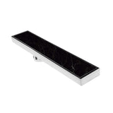 Marble-Insert Shower Drain Channel (3 Inches)