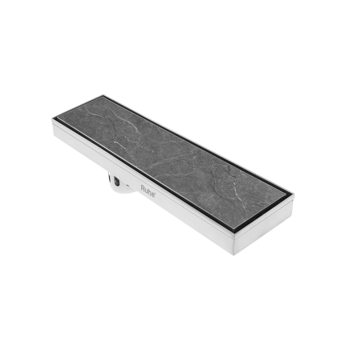 Marble-Insert Shower Drain Channel (4 Inches)