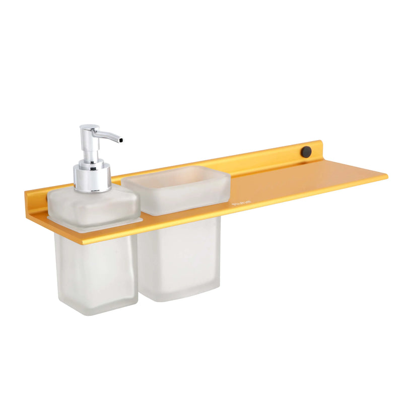 Ember Shelf with Tumbler Holder & Soap Dispenser