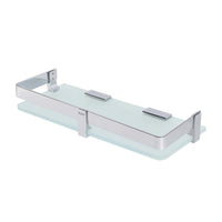 Vetra Brass Glass Shelf – Chrome