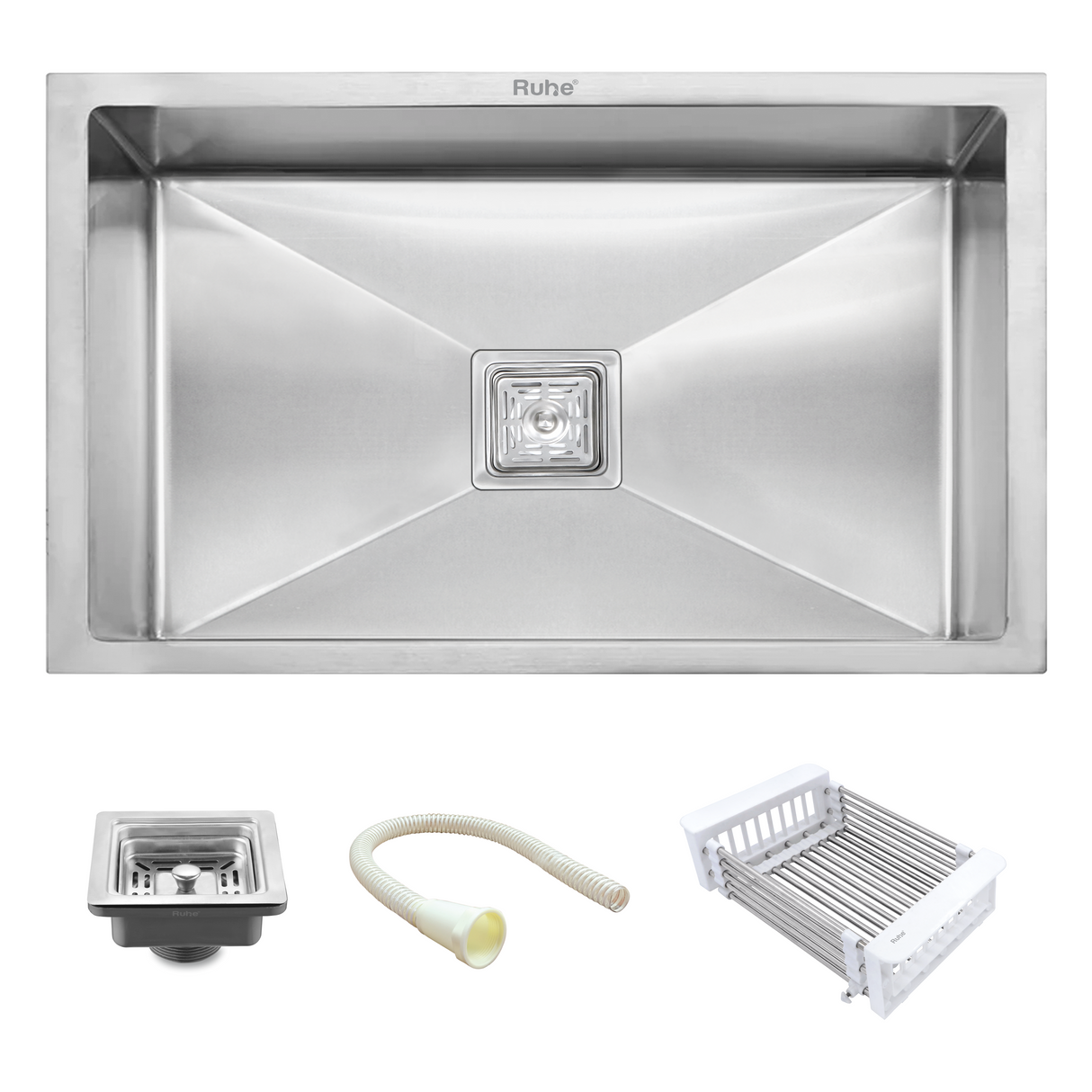 Handmade Single Bowl Kitchen Sink (32 x 20 x 10 Inches)