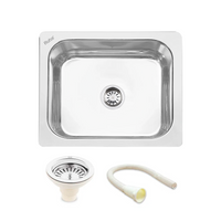 Single Bowl Kitchen Sink (24 x 18 x 9 Inches)