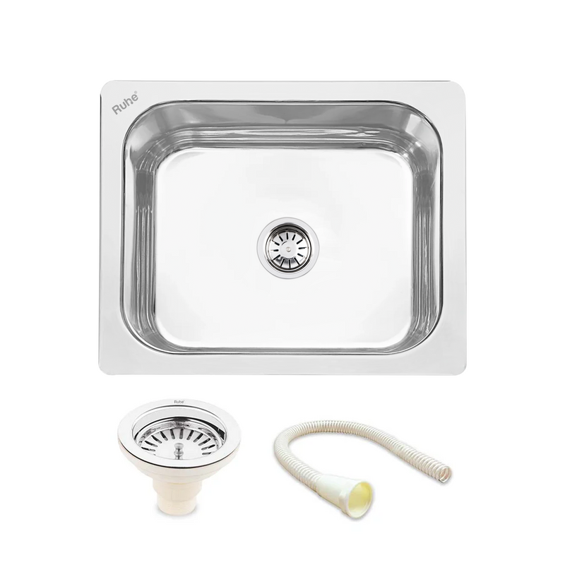 Single Bowl Premium Kitchen Sink (24 x 18 x 9 Inches)