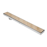 Tile-Insert Shower Drain Channel (4 Inches)