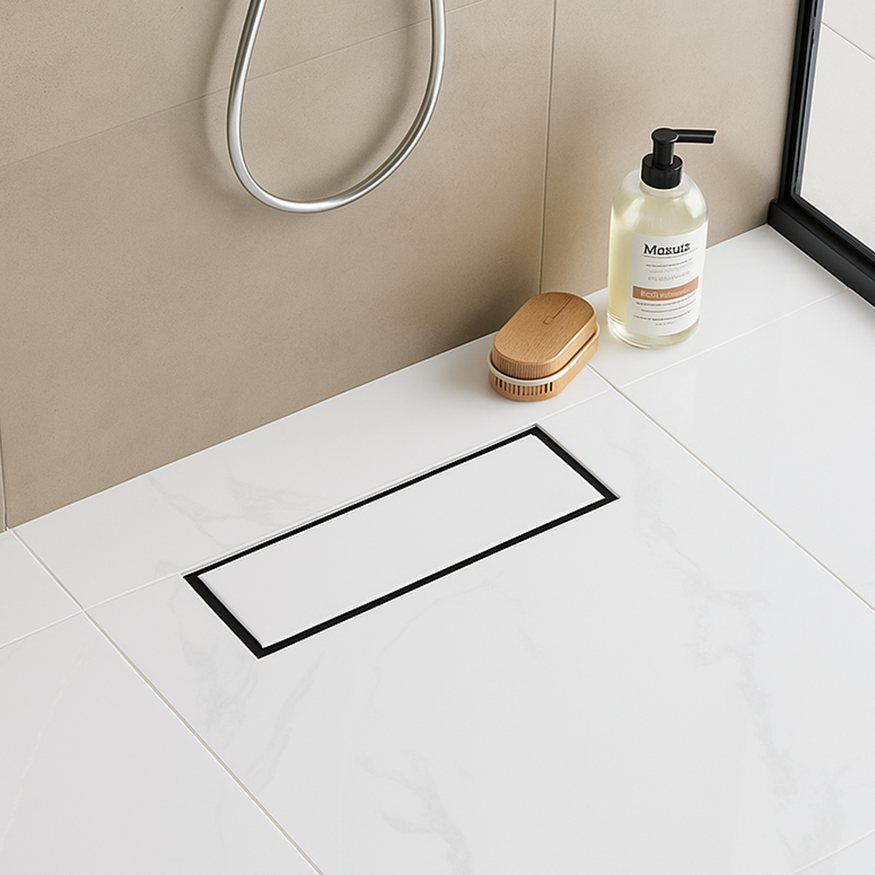 Tile Insert Bathroom Shower Drain Channel Online Collection | Ruhe India