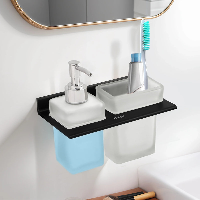 Ember Soap Dispenser With Tumbler Holder