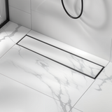 Marble-Insert Shower Drain Channel (3 Inches)