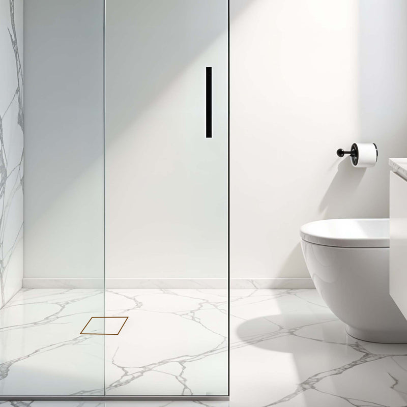 Tile-Insert Shower Drain Channel (6 x 6 Inches)