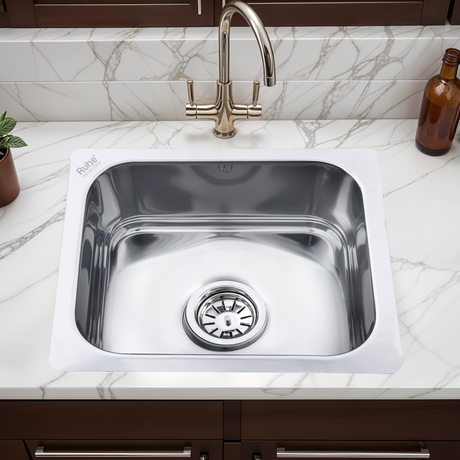 Single Bowl Kitchen Sink (16 x 14 x 6 Inches)