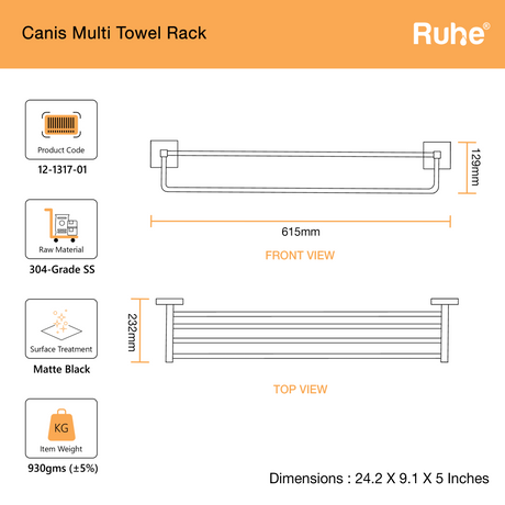Canis Multi Towel Rack