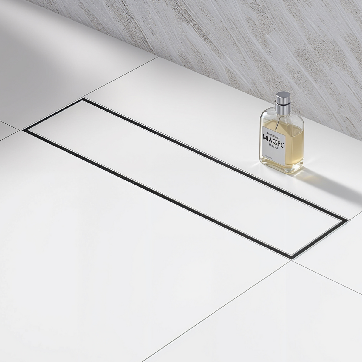 Tile-Insert Shower Drain Channel (4 Inches)