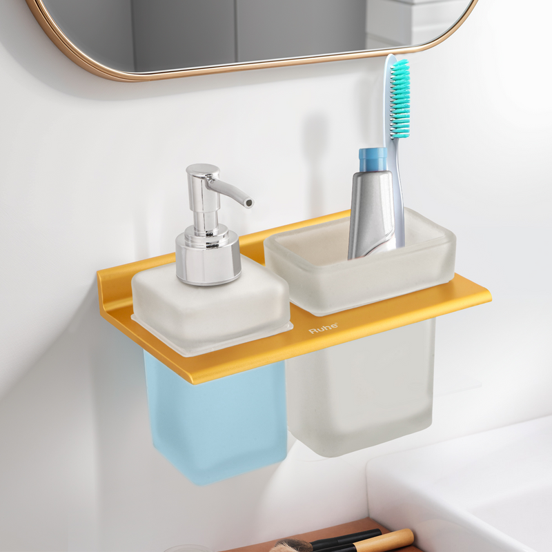 Ember Soap Dispenser With Tumbler Holder