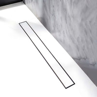 Marble-Insert 304-Grade Shower Drain Channel (2 Inches)