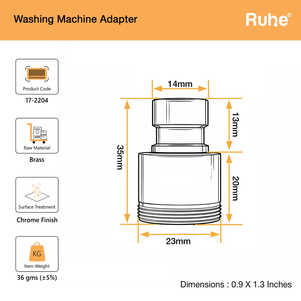 Washing Machine Adapters (Pack of 4)