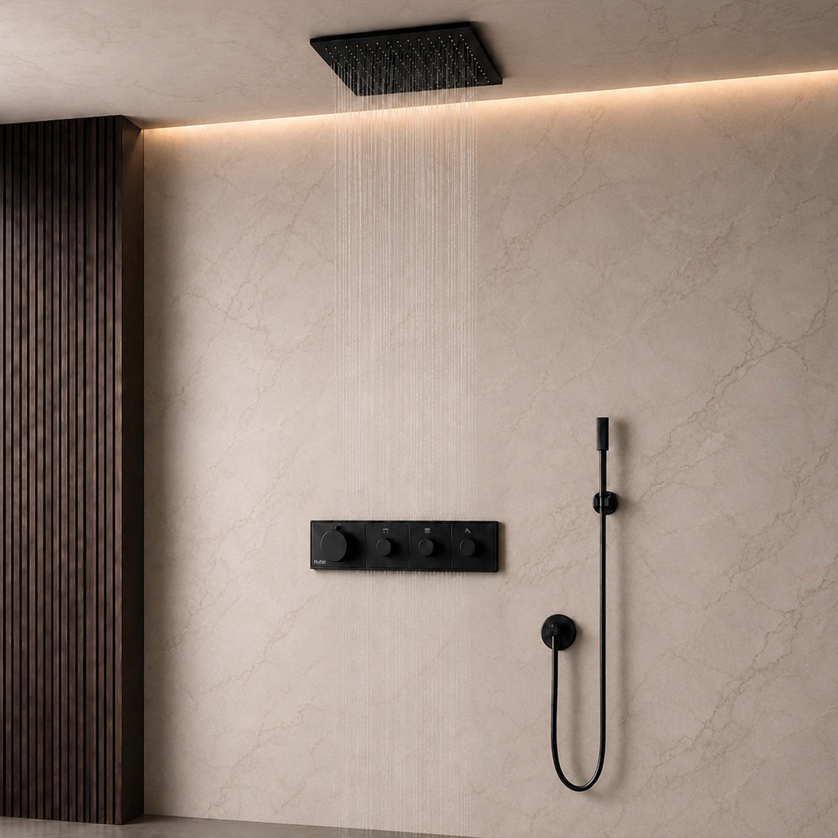 Aurora 3-Function Thermostatic Diverter