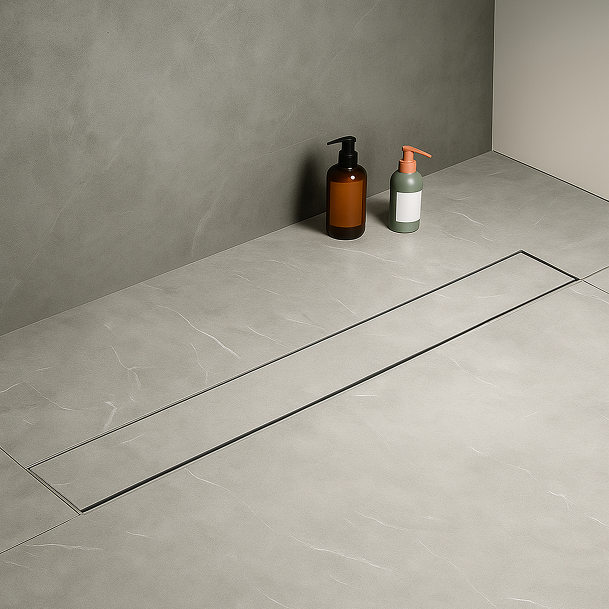 Tile-Insert Shower Drain Channel (4 Inches)