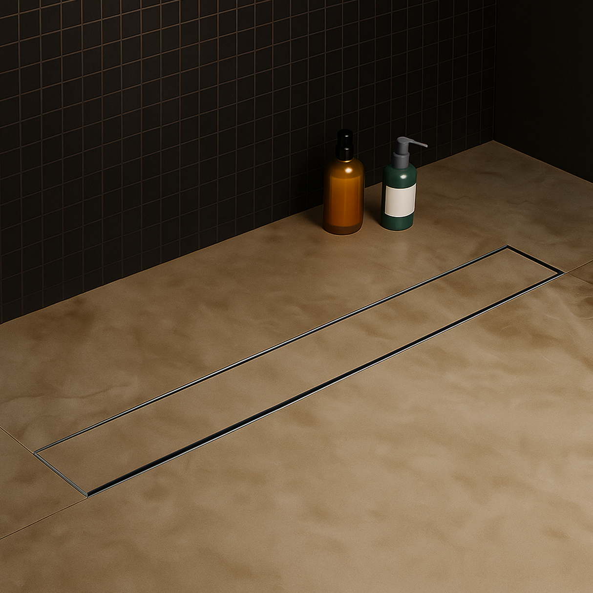 Tile-Insert Shower Drain Channel (3 Inches)