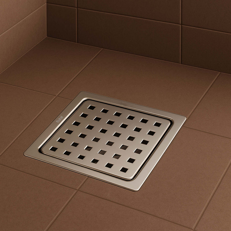 Check Square Flat Cut Floor Drain