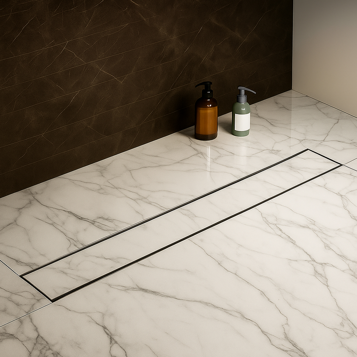 Tile-Insert Shower Drain Channel (3 Inches)