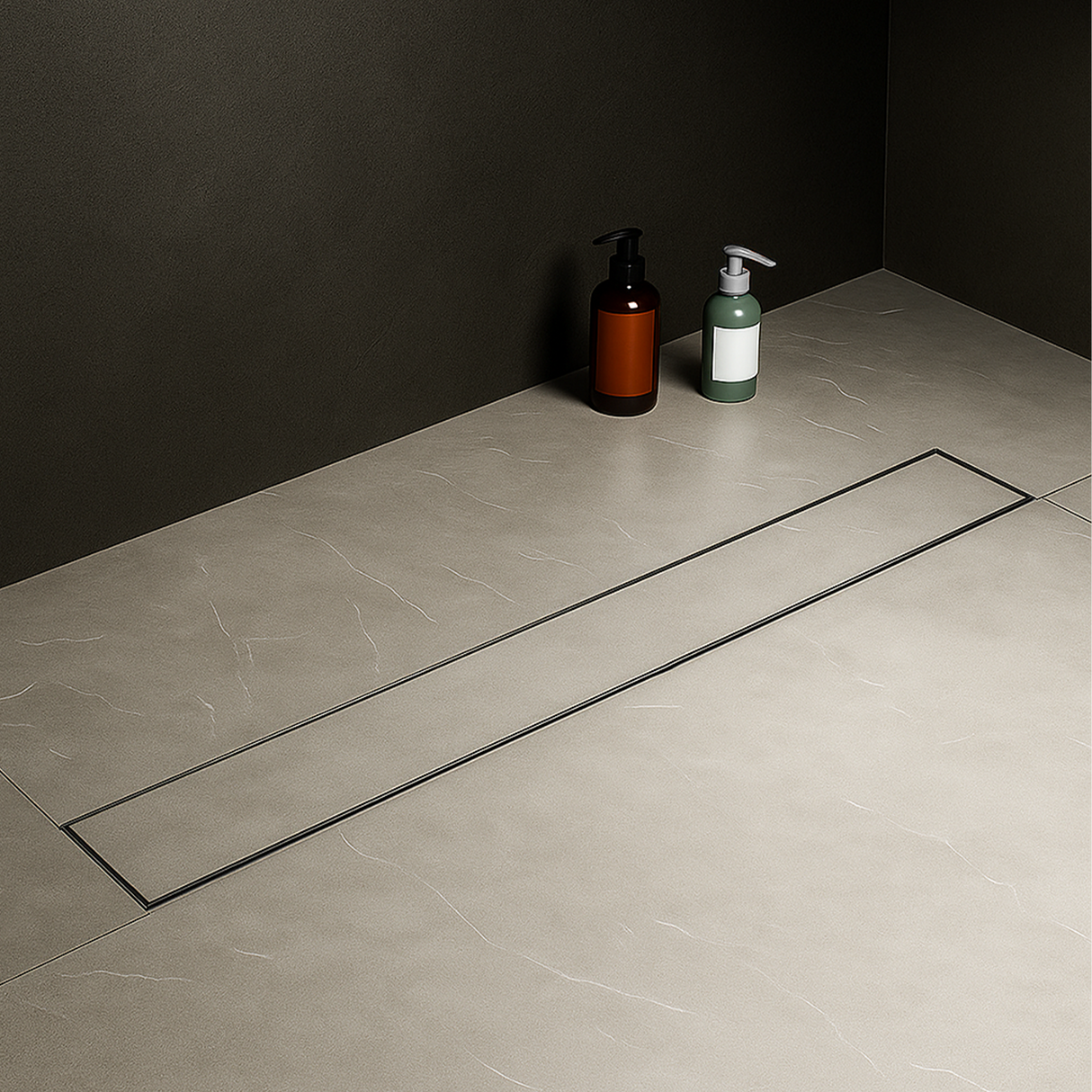 Tile-Insert Shower Drain Channel (3 Inches)