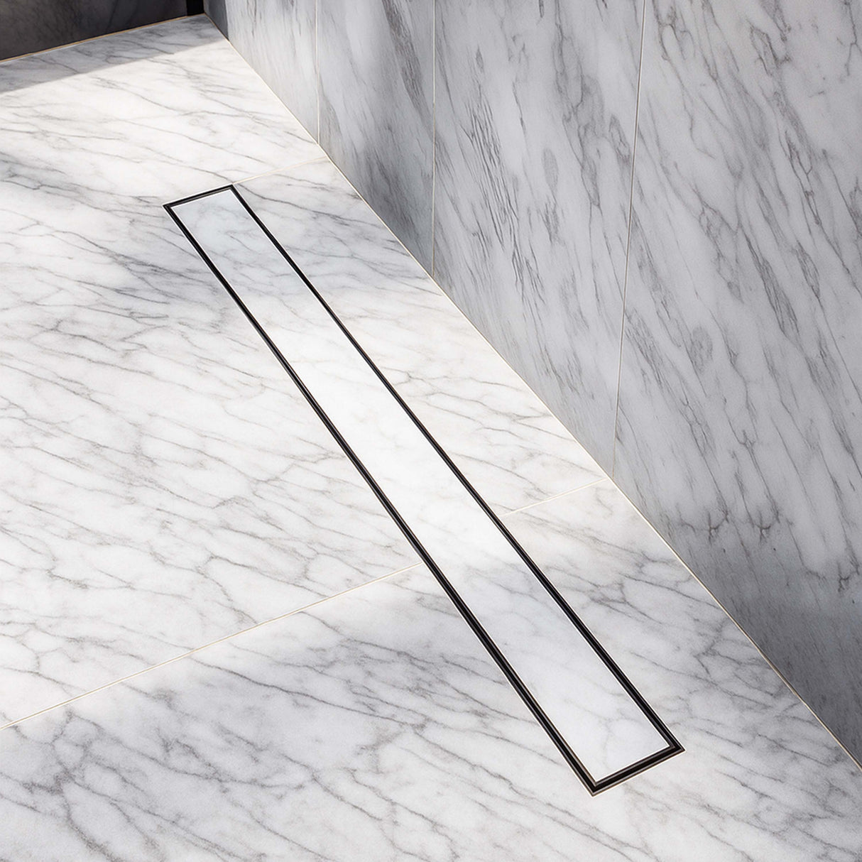 Tile-Insert Shower Drain Channel (2 Inches)