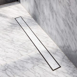 Tile-Insert Shower Drain Channel (2 Inches)