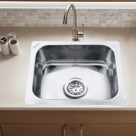 Single Bowl Kitchen Sink (24 x 18 x 9 Inches)