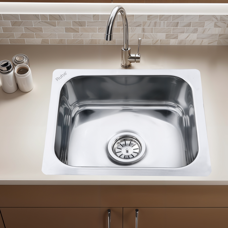 Single Bowl Premium Kitchen Sink (15 x 12 x 6 Inches)