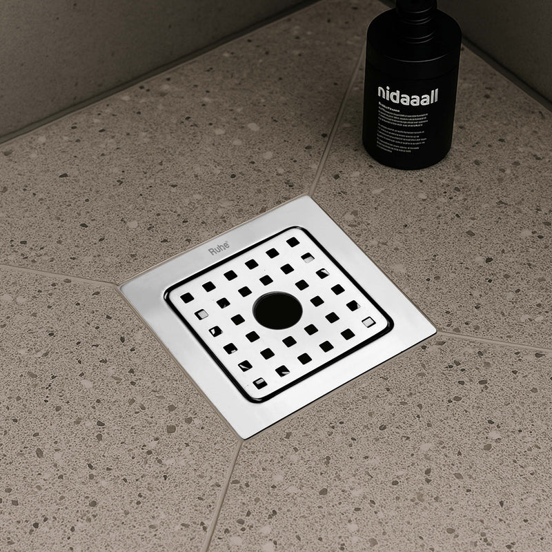 Check Square Flat Cut Floor Drain