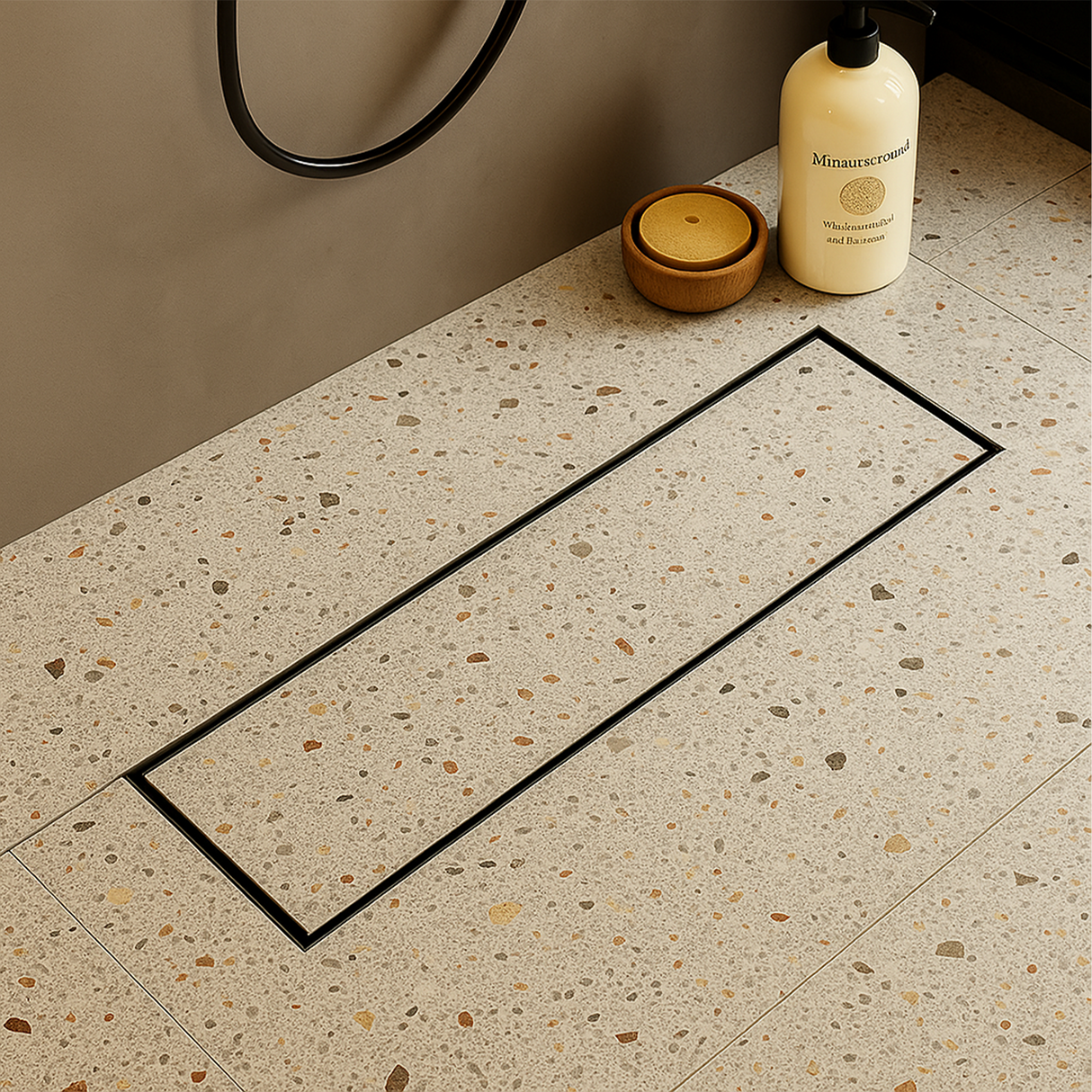 Tile-Insert Shower Drain Channel (5 Inches)