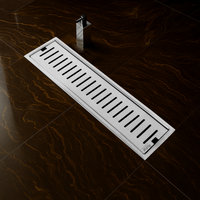 Vertical 304-Grade Shower Drain Channel (4 Inches)