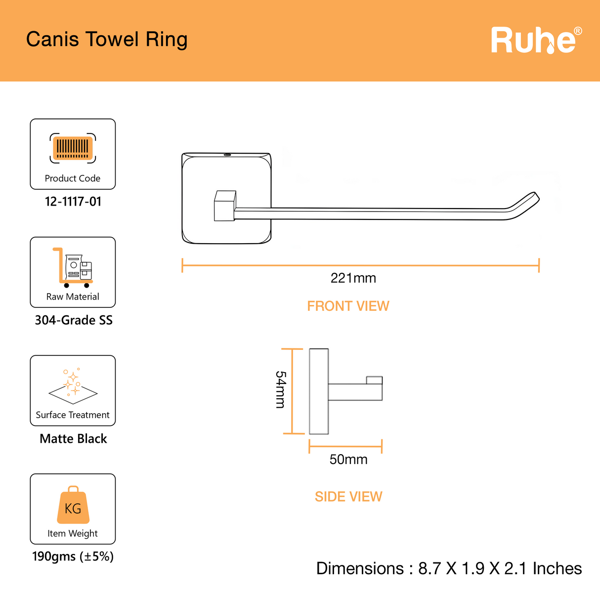 Canis Towel Ring