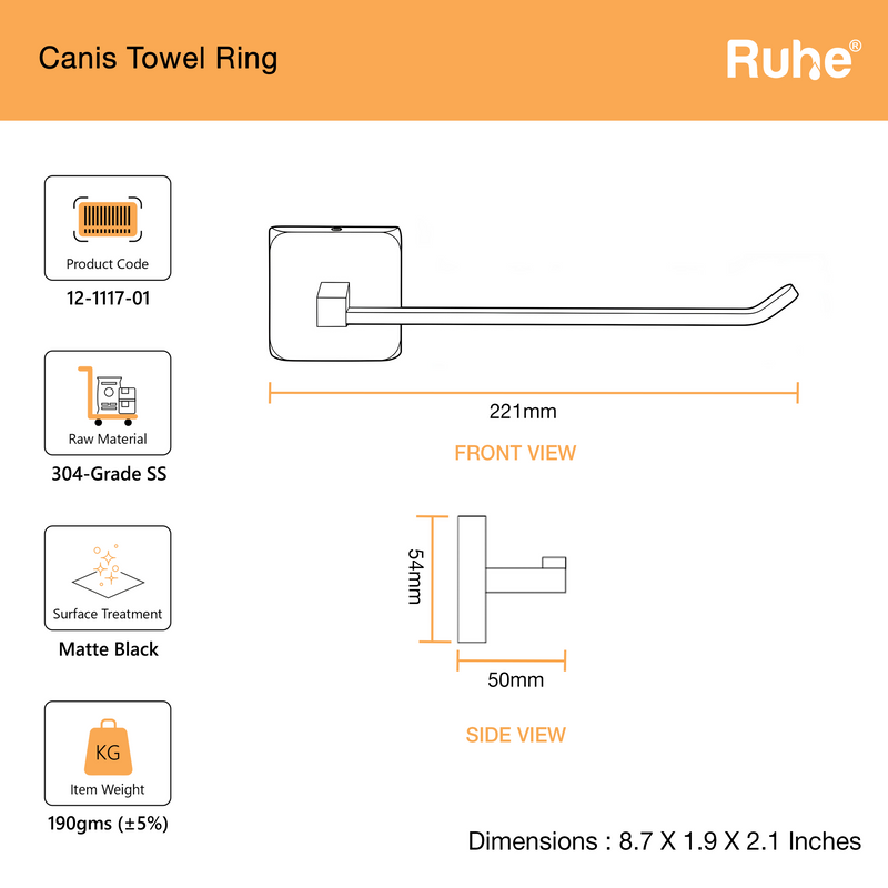 Canis Towel Ring
