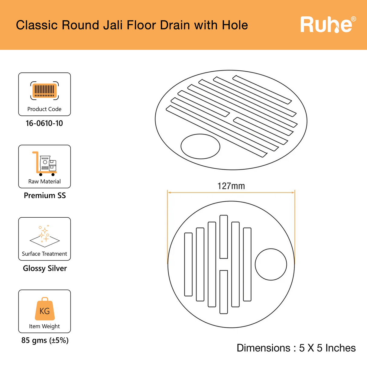 Classic Round Jali Floor Drain