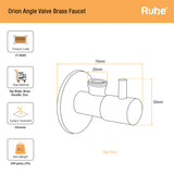 Orion Angle Valve Brass Faucet - by Ruhe