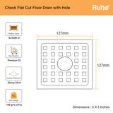Check Square Flat Cut Floor Drain