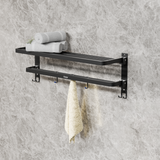 Dual Foldable Towel Rack (24 Inches)