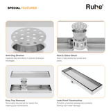 Tile-Insert Shower Drain Channel (5 Inches)