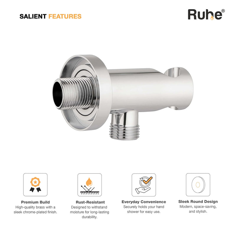 Round Hand Shower Holder with Connector