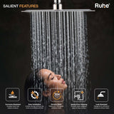 Ultra Sleek 304-Grade SS Overhead Shower