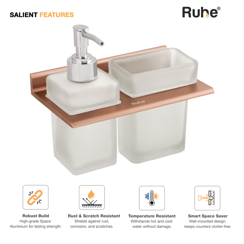 Ember Soap Dispenser With Tumbler Holder
