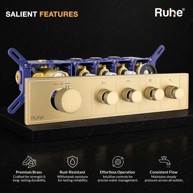 Aurora 4-Function Thermostatic Diverter