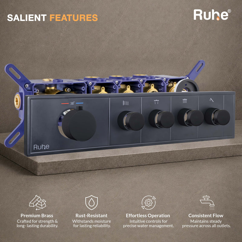 Aurora 4-Function Thermostatic Diverter