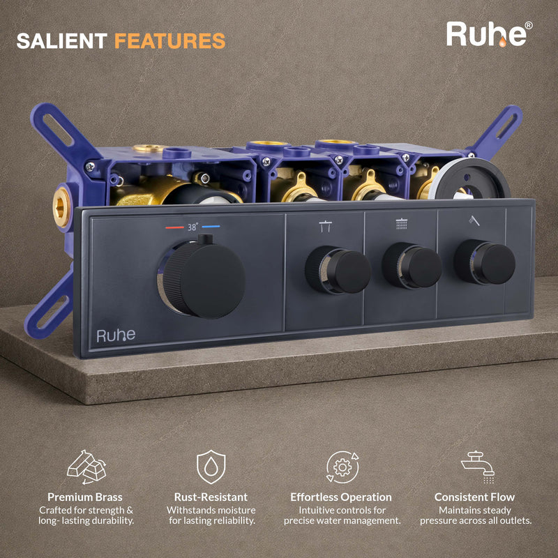 Aurora 3-Function Thermostatic Diverter